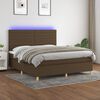 vidaXL &Kappa;&rho;&epsilon;&beta;ά&tau;&iota; Boxspring &mu;&epsilon; &Sigma;&tau;&rho;ώ&mu;&alpha; & LED &Sigma;&kappa;.&Kappa;&alpha;&phi;έ 160x200&epsilon;&kappa;. &Upsilon;&phi;&alpha;&sigma;&mu;ά&tau;&iota;&nu;&omicron;