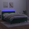 vidaXL &Kappa;&rho;&epsilon;&beta;ά&tau;&iota; Boxspring &mu;&epsilon; &Sigma;&tau;&rho;ώ&mu;&alpha; & LED &Sigma;&kappa;. &Pi;&rho;ά&sigma;&iota;&nu;&omicron; 140x190&epsilon;&kappa; &Beta;&epsilon;&lambda;&omicron;ύ&delta;&omicron;