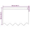 vidaXL Κουρτίνες με κουρτίνες Λευκό 500x100cm Πολυεστέρας