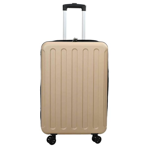 vidaXL Βαλίτσα με κλειδαριά Μπρονζέ 34 x 23 x 55.5 εκ. ΑΒΣ Πλαστικό