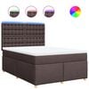 vidaXL &Kappa;&rho;&epsilon;&beta;ά&tau;&iota; Boxspring &mu;&epsilon; &Sigma;&tau;&rho;ώ&mu;&alpha; &Sigma;&kappa;&omicron;ύ&rho;&omicron; &Kappa;&alpha;&phi;έ 140x190 &epsilon;&kappa;. &Upsilon;&phi;&alpha;&sigma;&mu;ά&tau;&iota;&nu;&omicron;