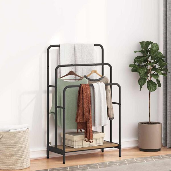 vidaXL Ράφι Ρούχων artisan δρυς 60 x 30 x 100.5 εκ Επεξεργασμένο ξύλο