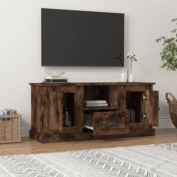 vidaXL Έπιπλο Τηλεόρασης Καπνιστή Δρυς 100 x 35,5 x 45 εκ. Επεξ. Ξύλο