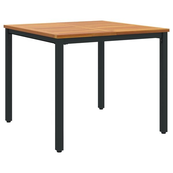 vidaXL Σέτ φαγητού για κήπο 5 pcs Μαύρο 90 x 90 x 75 cm