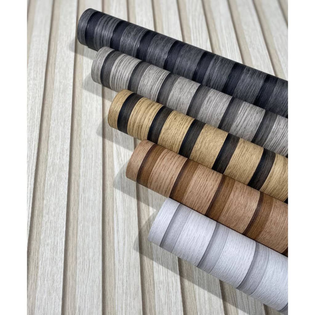 Noordwand Ταπετσαρία Botanica Wooden Slats Μαύρη και Γκρι