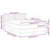 vidaXL Κρεβάτι με ελατήρια Σκούρο πράσινο 140 x 200 cm Βελούδο
