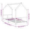 vidaXL Πλαίσιο Παιδικού Κρεβατιού 80 x 200 εκ. από Μασίφ Ξύλο Πεύκου