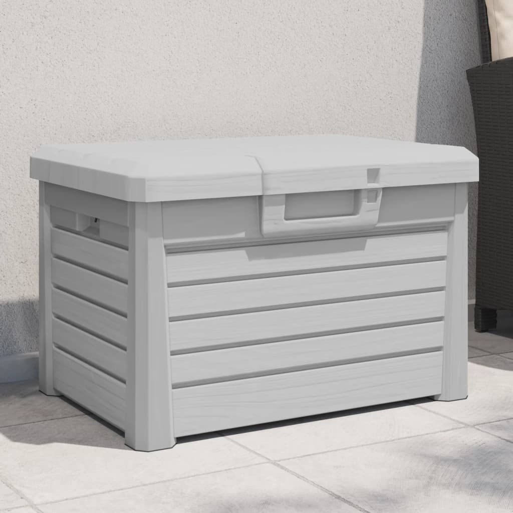 vidaXL Κουτί Μαξιλαριών Εξ Χώρου Γκρι 73x50,5x46,5 εκ Πολυπροπυλένιο