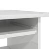 vidaXL Γραφείο Γυαλιστερό Λευκό 80 x 45 x 74 εκ. από Επεξ. Ξύλο