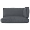 vidaXL Σετ Μαξιλαριών Πάγου 3 pcs Ανθρακί 120 x 80 x 12 cm