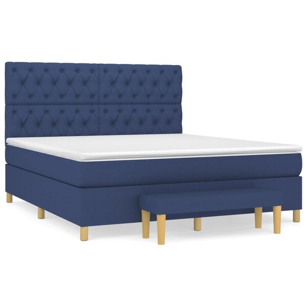 vidaXL &Kappa;&rho;&epsilon;&beta;ά&tau;&iota; Boxspring &mu;&epsilon; &Sigma;&tau;&rho;ώ&mu;&alpha; &Mu;&pi;&lambda;&epsilon; 160x200 &epsilon;&kappa;. &Upsilon;&phi;&alpha;&sigma;&mu;ά&tau;&iota;&nu;&omicron;