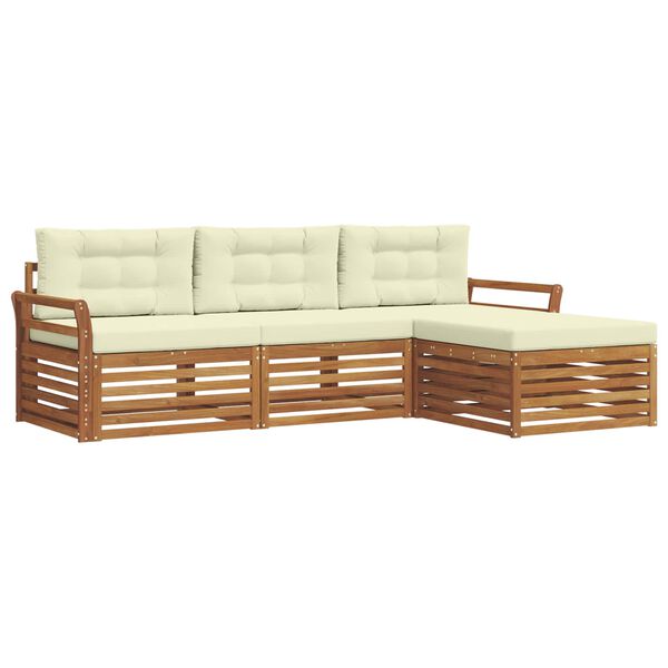 vidaXL &Sigma;&epsilon;&iota;&rho;ά &Kappa;&alpha;&nu;&alpha;&pi;έ &Epsilon;&xi;&omega;&tau;&epsilon;&rho;&iota;&kappa;&omicron;ύ &mu;&epsilon; &mu;&alpha;&xi;&iota;&lambda;ά&rho;&iota; 4 pcs &Phi;&upsilon;&sigma;&iota;&kappa;ό &kappa;&alpha;&iota; &Kappa;&rho;έ&mu;&alpha;