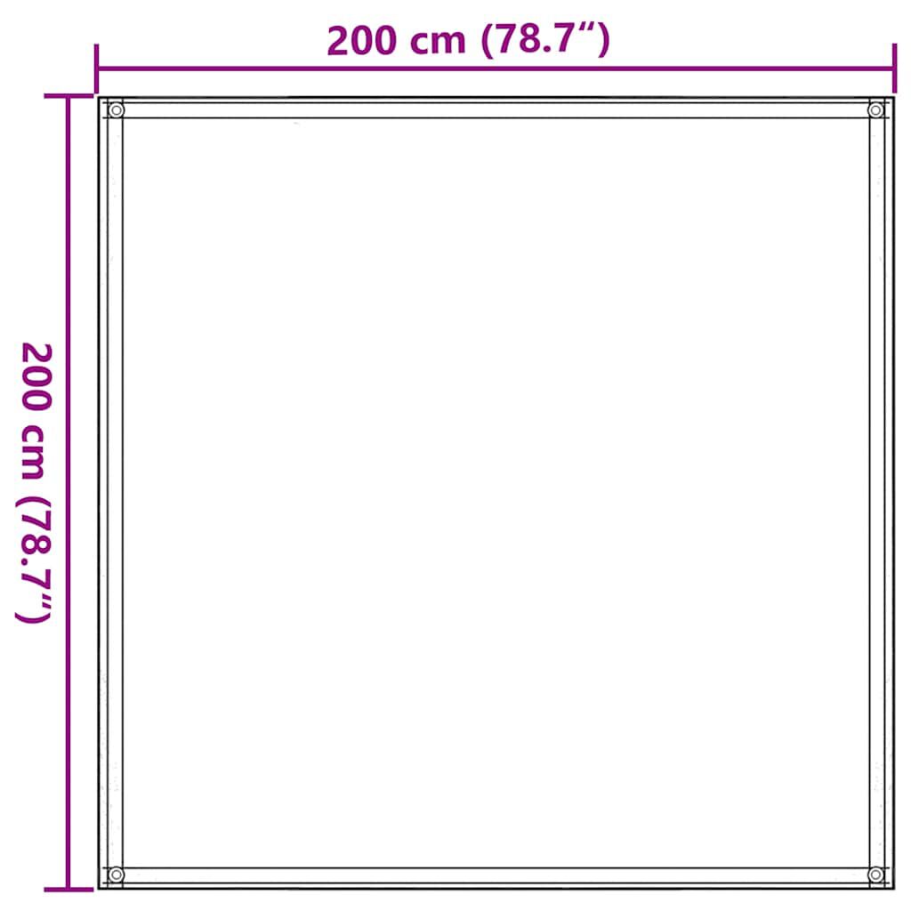 vidaXL Χαλί Σκηνής Μπεζ 200 x 200 εκ.