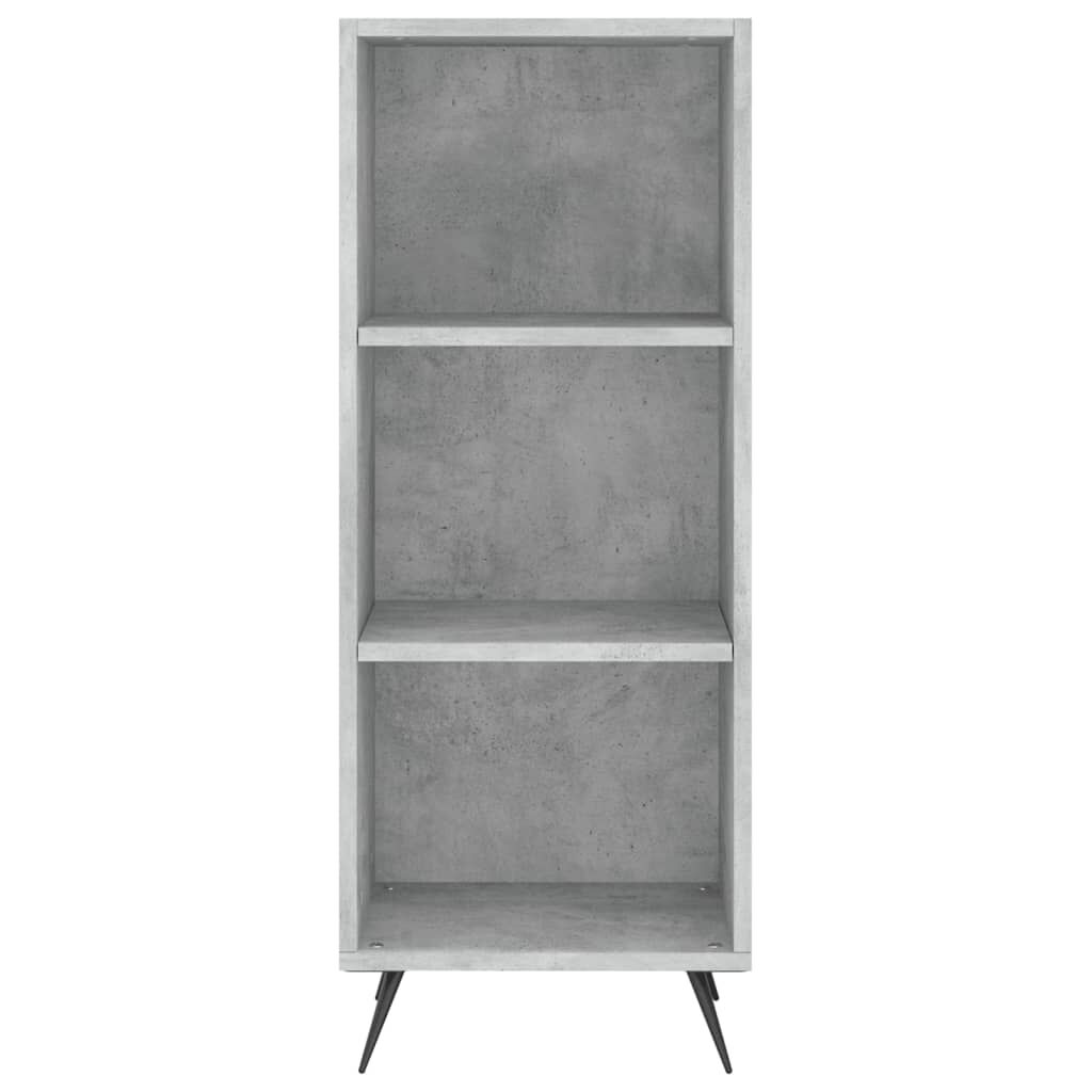 vidaXL Ντουλάπι Γκρι Σκυροδέματος 34,5x34x180 εκ. Επεξεργασμένο Ξύλο
