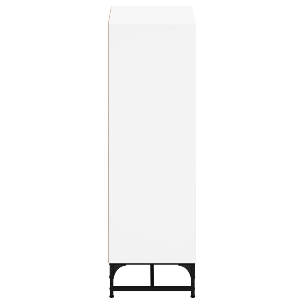 vidaXL Ντουλάπι Λευκό 35 x 37 x 120 εκ. με Γυάλινες Πόρτες