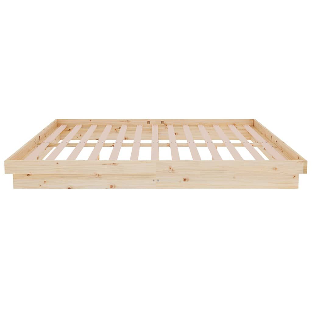 vidaXL Πλαίσιο Κρεβατιού 150 x 200 εκ. Μασίφ Ξύλο King Size