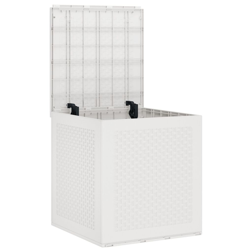 vidaXL Σακούλα Αποθήκευσης Κήπου Λευκή 55x53x57 εκ PP