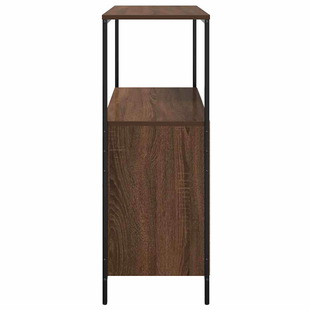 vidaXL Ντουλάπι μπάνιου με ράφια καφέ δρυς 76,5x35x95 εκ.