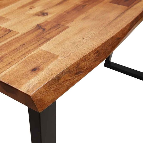 vidaXL Τραπέζι Κονσόλα με Live Edge 140x40x80 εκ. Μασίφ Ξύλο Ακακίας