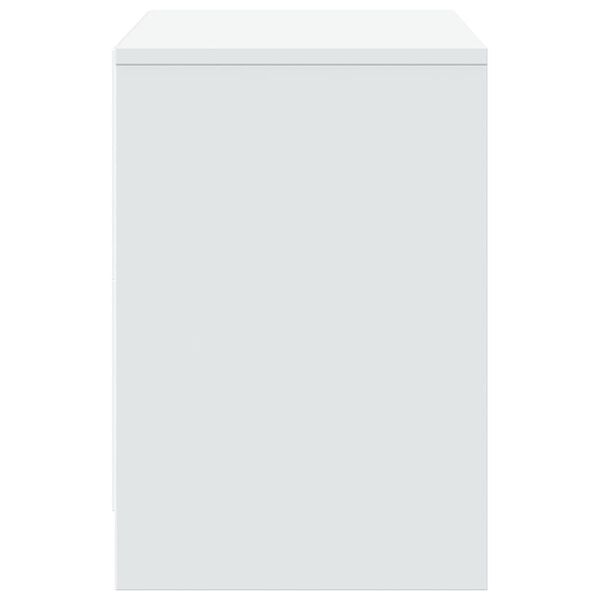 vidaXL Έπιπλο Τηλεόρασης με LED Λευκό 100x34x50 εκ. από Επεξ. Ξύλο