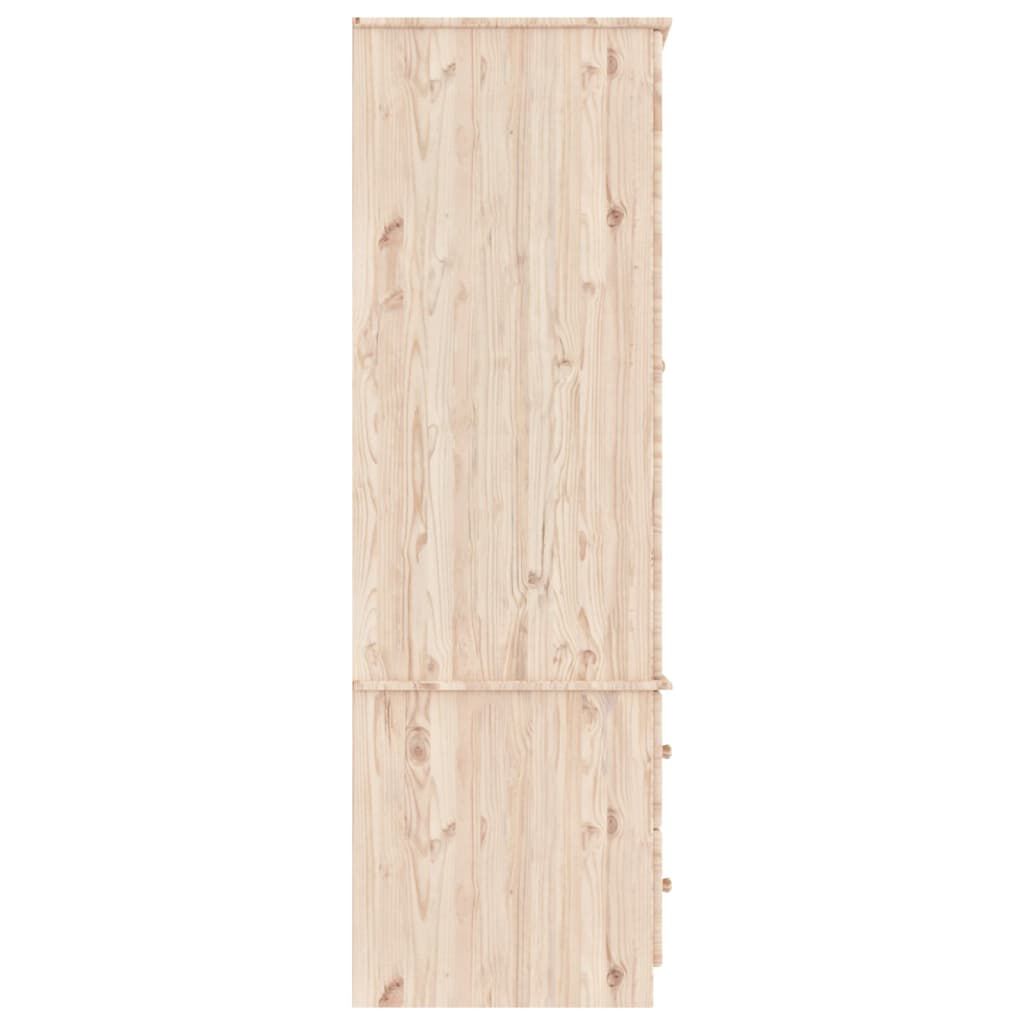 vidaXL Ντουλάπα ALTA 90 x 55 x 170 εκ. από Μασίφ Ξύλο Πεύκου