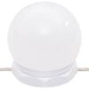 vidaXL Μπουντουάρ με LED Φώτα Λευκό 96x40x142 εκ.