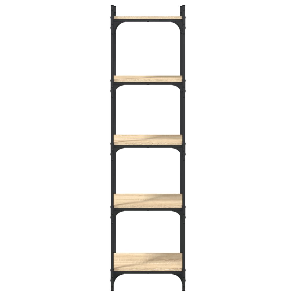 vidaXL Βιβλιοθήκη 5 Επιπέδων Sonoma Δρυς 40x30x154 εκ. Επεξεργ. Ξύλο