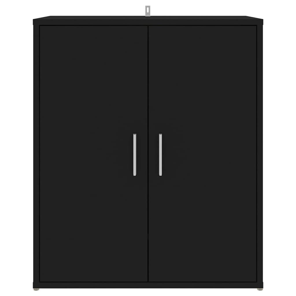 vidaXL Παπουτσοθήκη Μαύρη 60 x 35 x 70 εκ. από Επεξ. Ξύλο