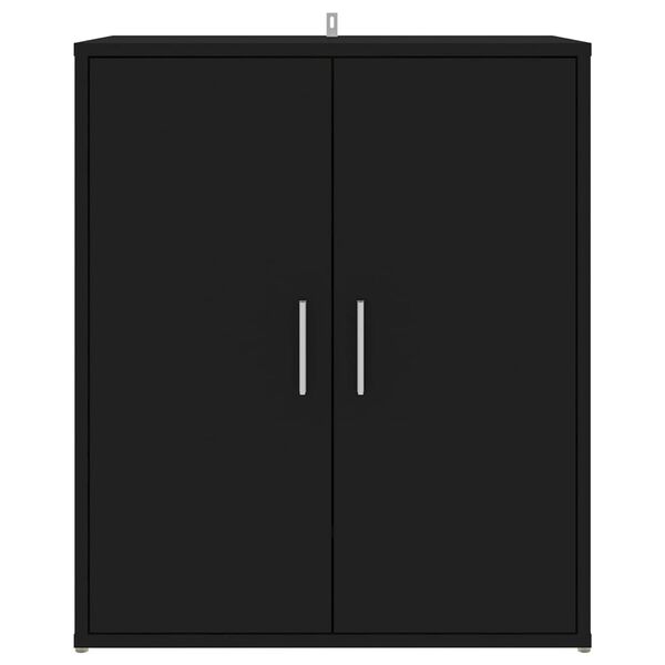 vidaXL Παπουτσοθήκη Μαύρη 60 x 35 x 70 εκ. από Επεξ. Ξύλο