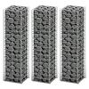 vidaXL Συρματοκιβώτια Σετ 3 τεμ. 25 x 25 x 100 εκ. Γαλβανισμένο Σύρμα