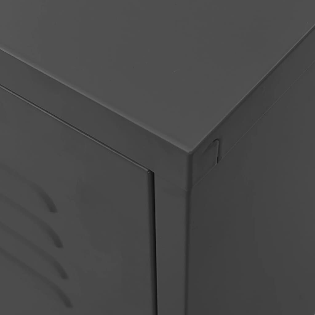 vidaXL Έπιπλο Τηλεόρασης Ανθρακί 105x35x50 εκ. από Ατσάλι