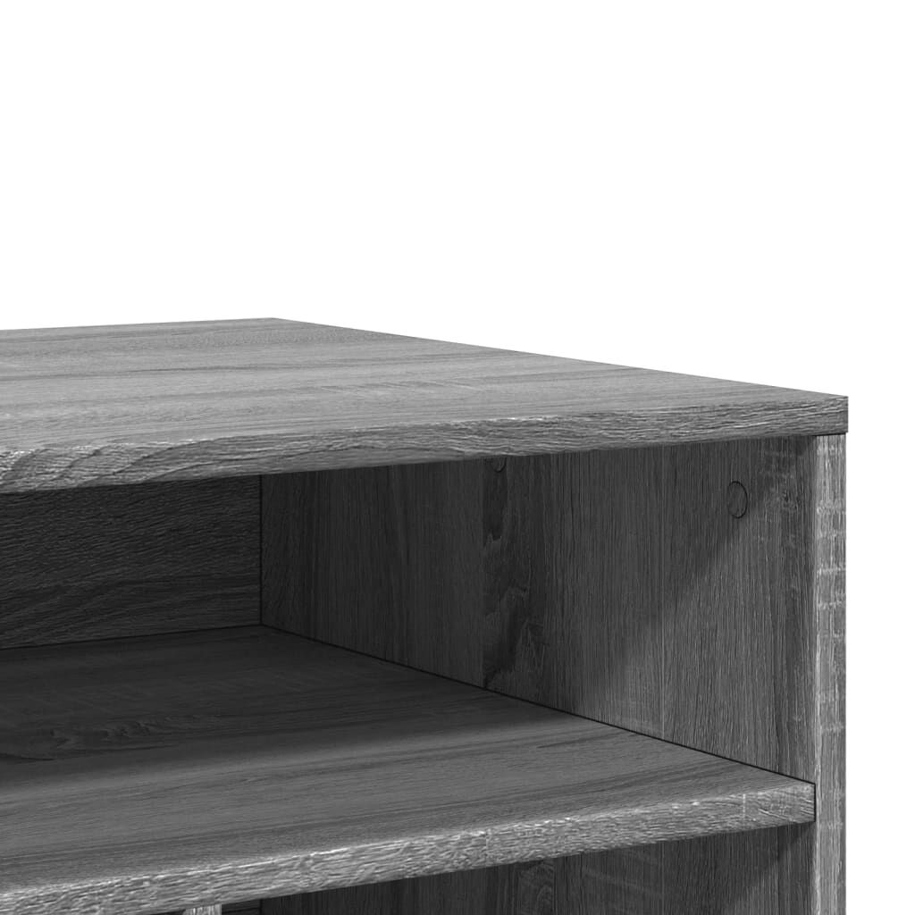 vidaXL Βάση Εκτυπωτή με Ρόδες Γκρι Sonoma 60x50x67 εκ.