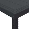 vidaXL Σέτ φαγητού για κήπο 9 pcs Ανθρακί Rattan Polt