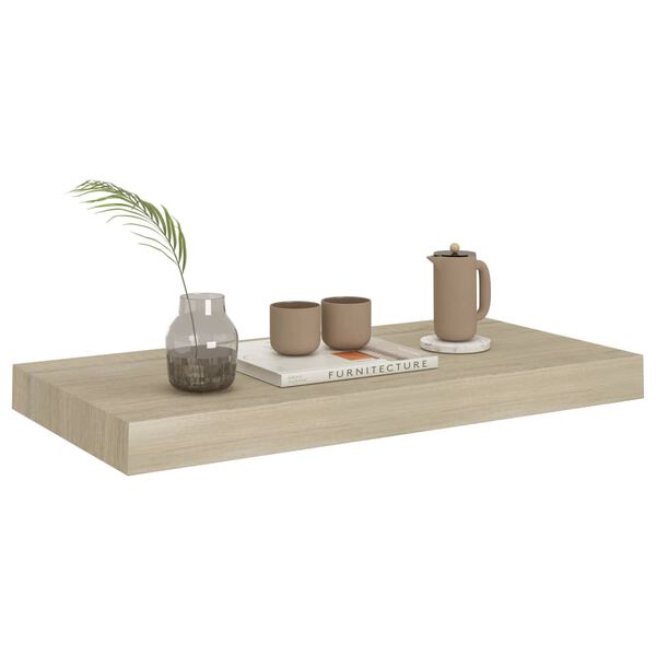vidaXL Ράφι Τοίχου Χρώμα Δρυός 50x23x3,8 εκ. MDF