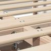 vidaXL Σκελετός Κρεβατιού Λευκό 120 x 190 cm Στερεά ξυλεία πεύκου