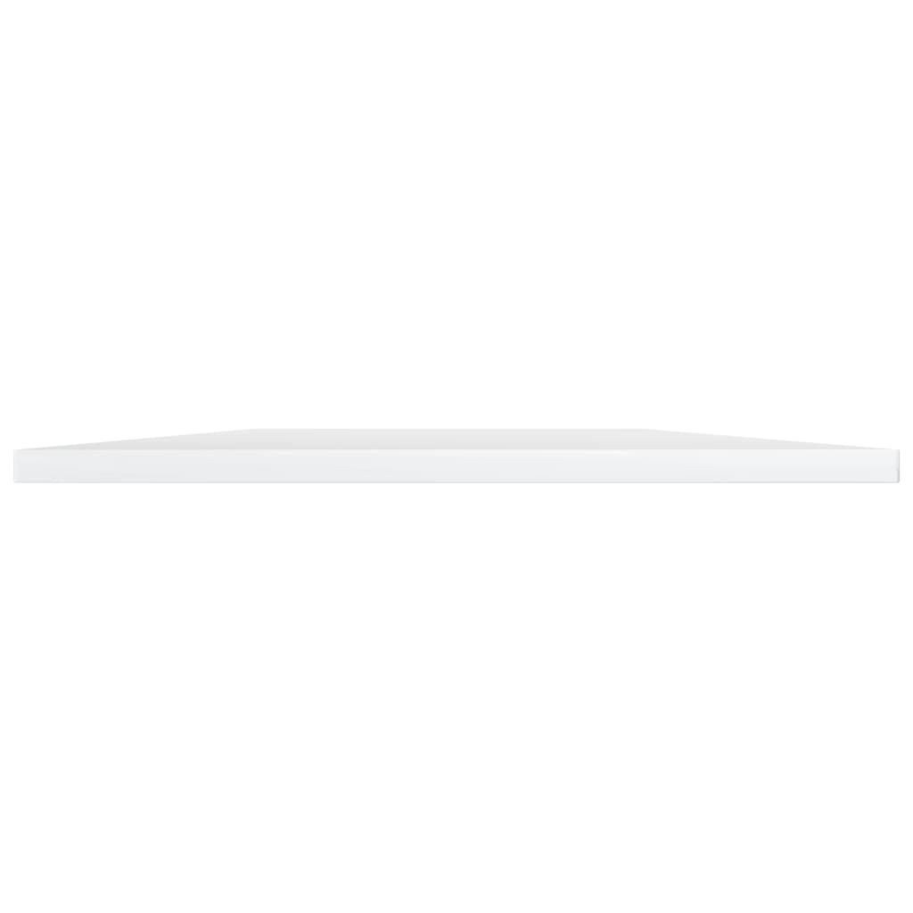 vidaXL Ράφια Βιβλιοθήκης 4 τεμ. Γυαλ. Λευκό 100x40x1,5 εκ. Επεξ. Ξύλο