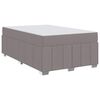 vidaXL Σκελετός Κρεβατιού με στρώμα Taupe 120 x 200 cm ύφασμα
