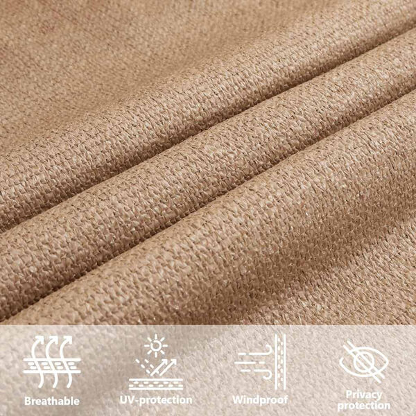 vidaXL Πανί Σκίασης Taupe 3 x 4 x 4 μ. από HDPE 160 γρ./μ²