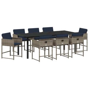 vidaXL &Sigma;έ&tau; &phi;&alpha;&gamma;&eta;&tau;&omicron;ύ &gamma;&iota;&alpha; &kappa;ή&pi;&omicron; &mu;&epsilon; &mu;&alpha;&xi;&iota;&lambda;ά&rho;&iota; 9 pcs &Gamma;&kappa;&rho;&iota; &sigma;&upsilon;&nu;&theta;&epsilon;&tau;&iota;&kappa;ό &rho;&alpha;&tau;ά&nu;