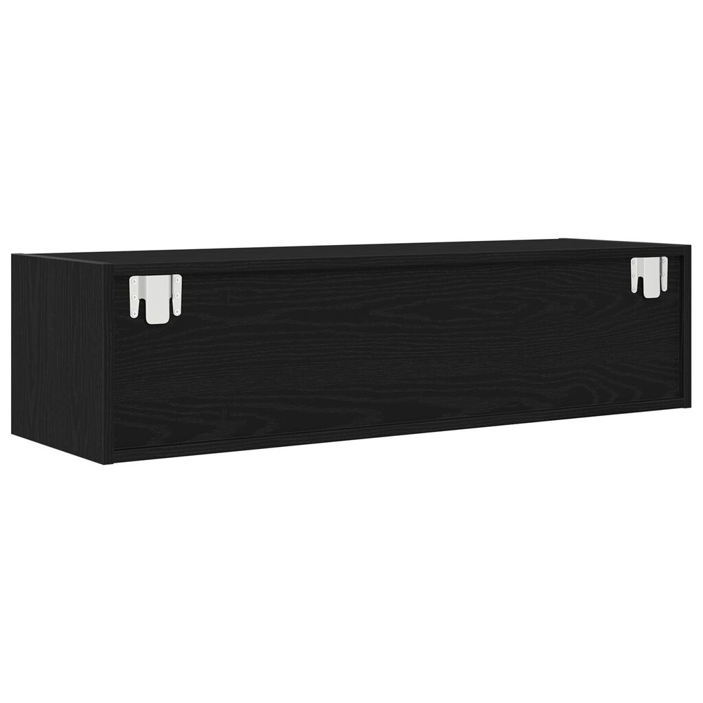 vidaXL Κάτι για τηλεόραση Μαύρη Δρυς 100x31x25,5 εκ. Επεξεργασμένο ξύλο