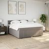 vidaXL &Kappa;&rho;&epsilon;&beta;ά&tau;&iota; Boxspring &mu;&epsilon; &Sigma;&tau;&rho;ώ&mu;&alpha; Taupe 180x200 &epsilon;&kappa;. &Upsilon;&phi;&alpha;&sigma;&mu;ά&tau;&iota;&nu;&omicron;