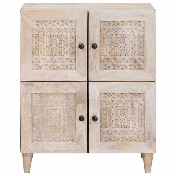 vidaXL Πλαϊνό γραφείο Λευκό 33.5 x 60 x 75 εκ