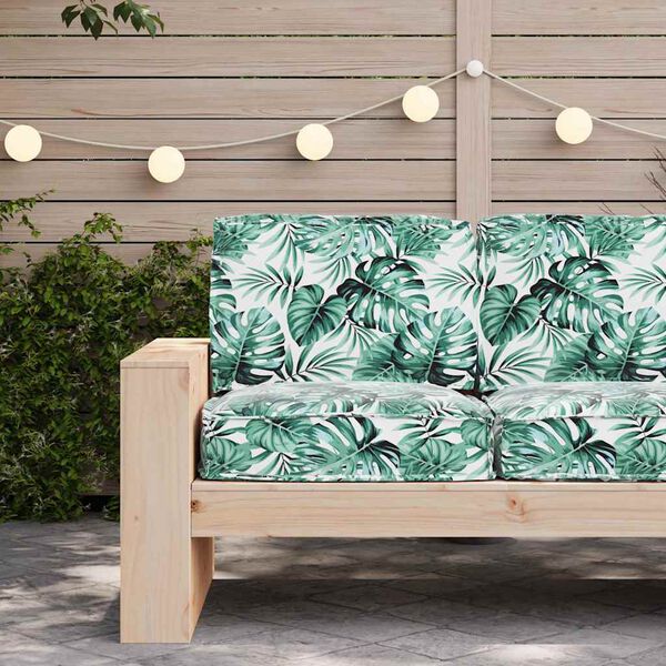 vidaXL &Sigma;&epsilon;&tau; &Mu;&alpha;&xi;&iota;&lambda;&alpha;&rho;&iota;ώ&nu; &Pi;ά&gamma;&omicron;&upsilon; Floral 2 pcs &Mu;&omicron;&tau;ί&beta;&omicron; &phi;ύ&lambda;&lambda;&omega;&nu; 60 x 60 x 12 cm