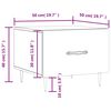 vidaXL Τραπεζάκια Σαλονιού 2 τεμ Καπνιστή Oak 50x50x40 εκ Επεξ. Ξύλο