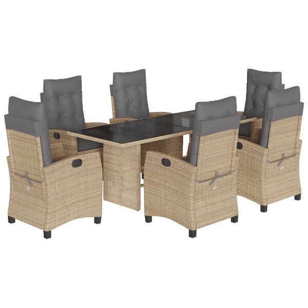 vidaXL &Sigma;&epsilon;&tau; &Tau;&rho;&alpha;&pi;&epsilon;&zeta;&alpha;&rho;ί&alpha;&sigmaf; &Kappa;ή&pi;&omicron;&upsilon; 7 &tau;&epsilon;&mu;. &Mu;&iota;&kappa;&tau;ό &Mu;&pi;&epsilon;&zeta; &Sigma;&upsilon;&nu;&theta;. &Rho;&alpha;&tau;ά&nu; & &Mu;&alpha;&xi;&iota;&lambda;ά&rho;&iota;&alpha;