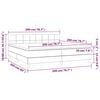 vidaXL &Kappa;&rho;&epsilon;&beta;ά&tau;&iota; Boxspring &mu;&epsilon; &Sigma;&tau;&rho;ώ&mu;&alpha; &Mu;&alpha;ύ&rho;&omicron; 200x200 &epsilon;&kappa;. &Beta;&epsilon;&lambda;&omicron;ύ&delta;&iota;&nu;&omicron;