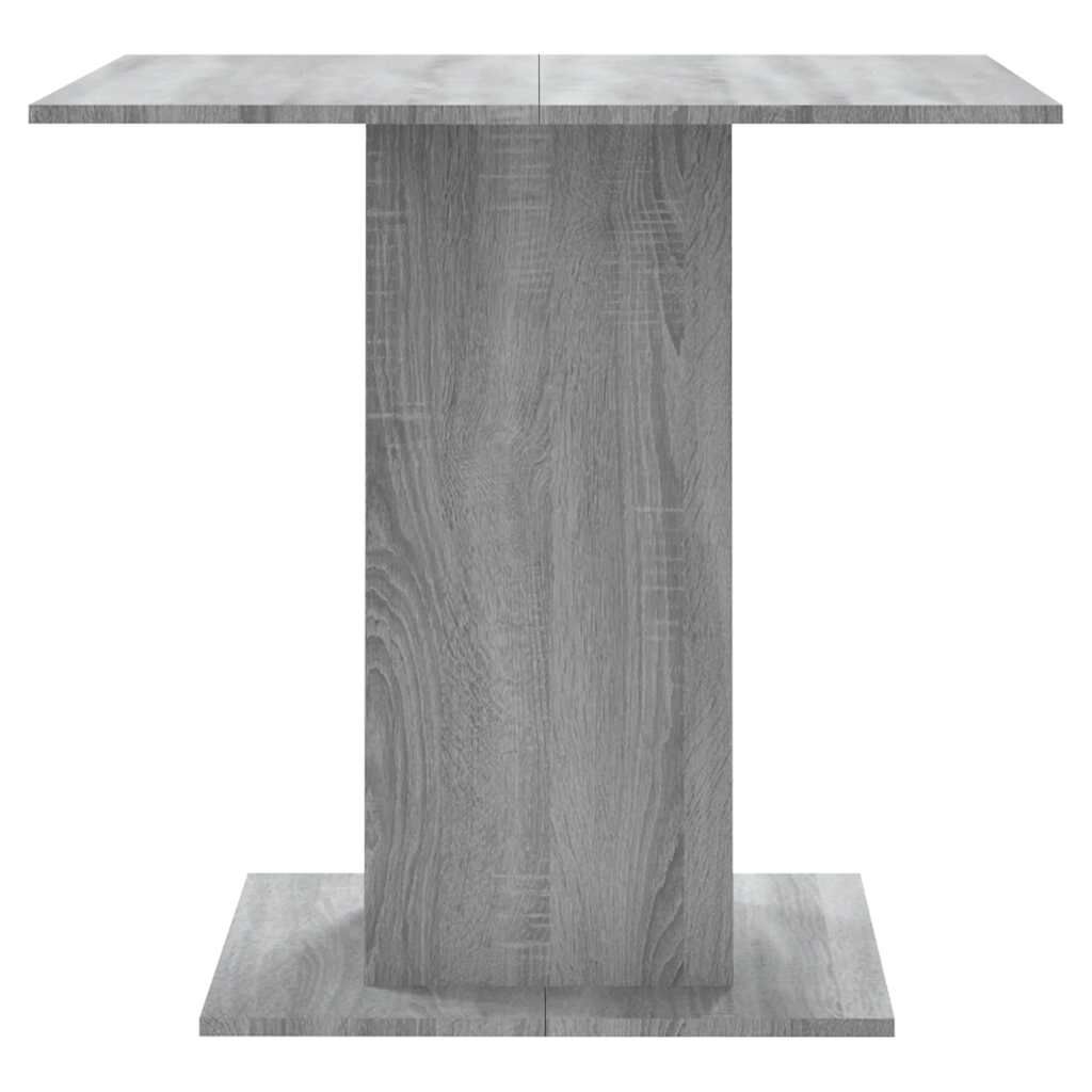 vidaXL Τραπεζαρία Γκρι Sonoma 80x80x75 εκ. από Επεξεργασμένο Ξύλο