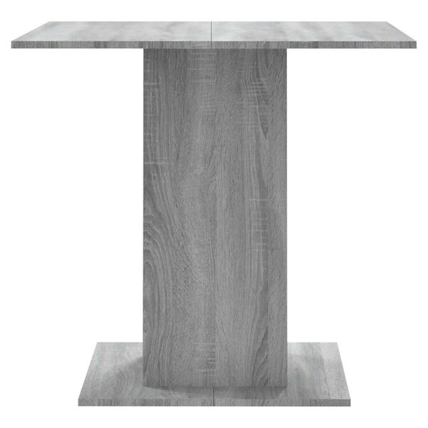 vidaXL Τραπεζαρία Γκρι Sonoma 80x80x75 εκ. από Επεξεργασμένο Ξύλο