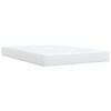 vidaXL Κρεβάτι Boxspring με Στρώμα Λευκό 140x190εκ.από Συνθετικό Δέρμα