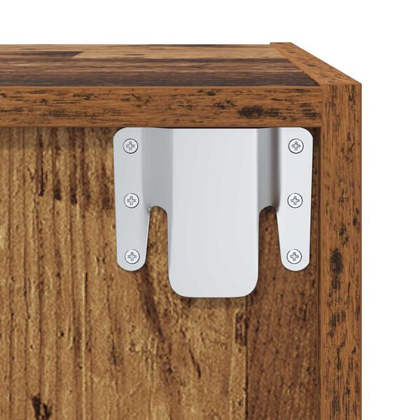 vidaXL Ντουλάπι TV 2 pcs Καφέ 37 x 37 x 142.5 εκ Επεξεργασμένο ξύλο